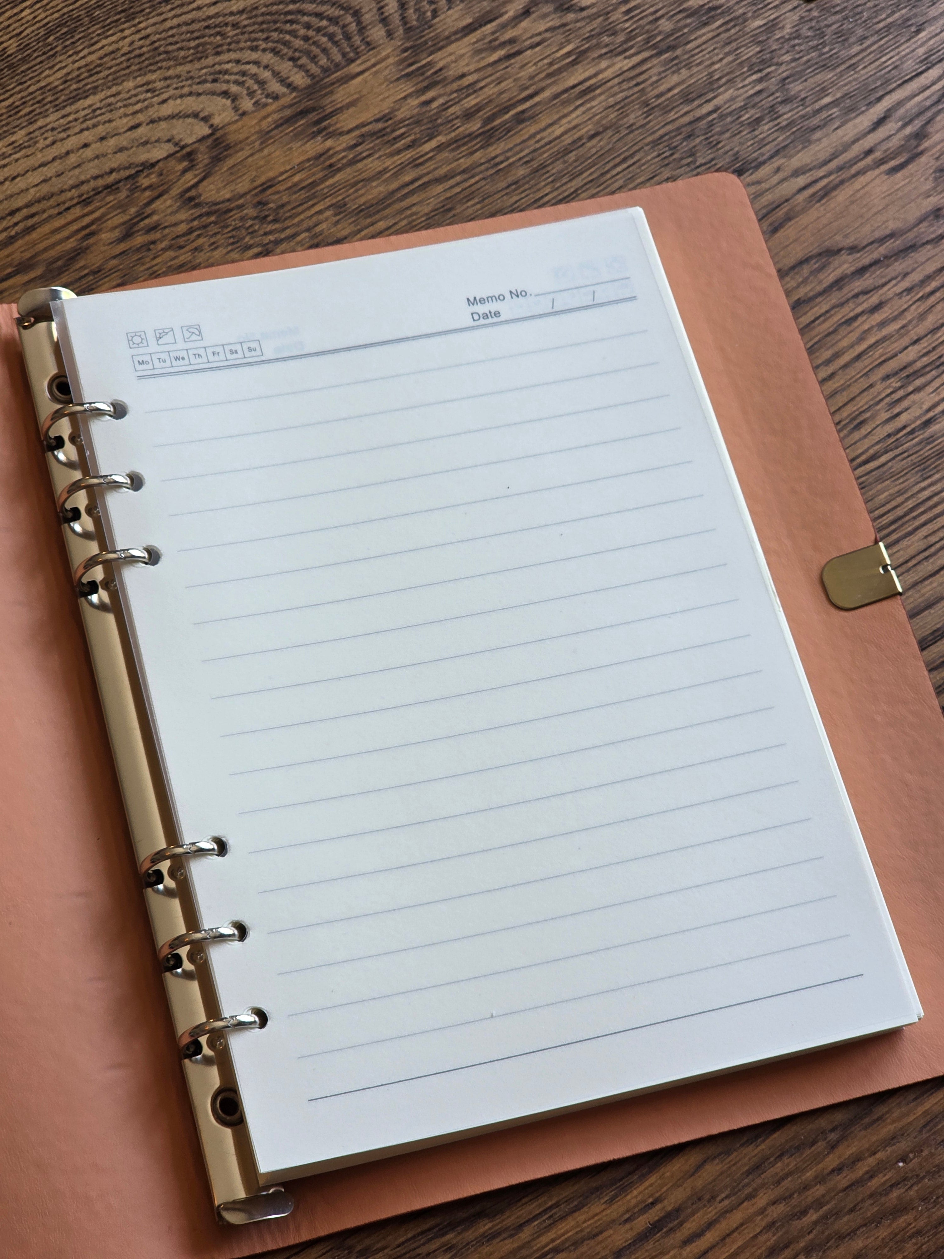 Leather refillable notebook - Customizable