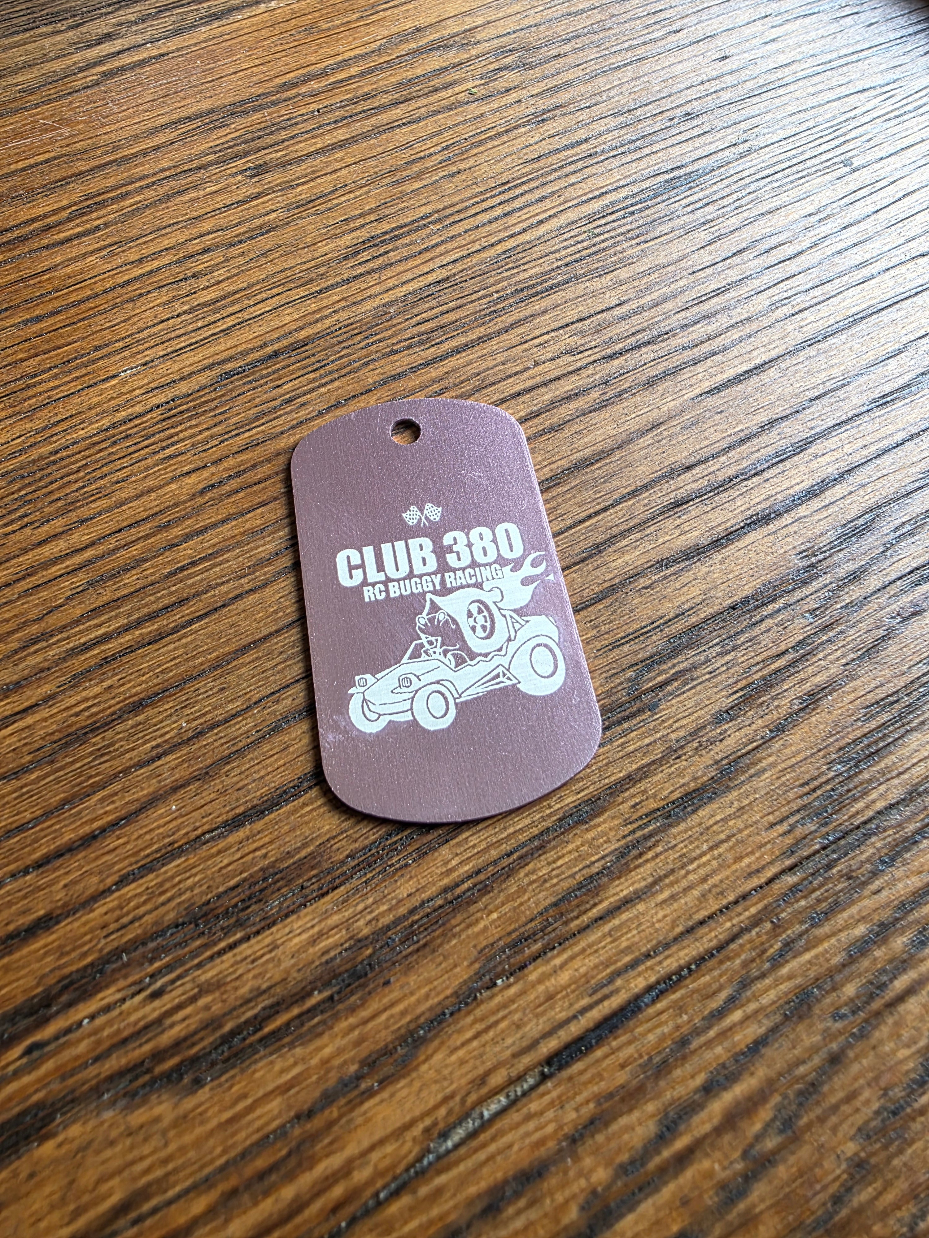 Club 380 Dog Tag - Necklace or keyrings