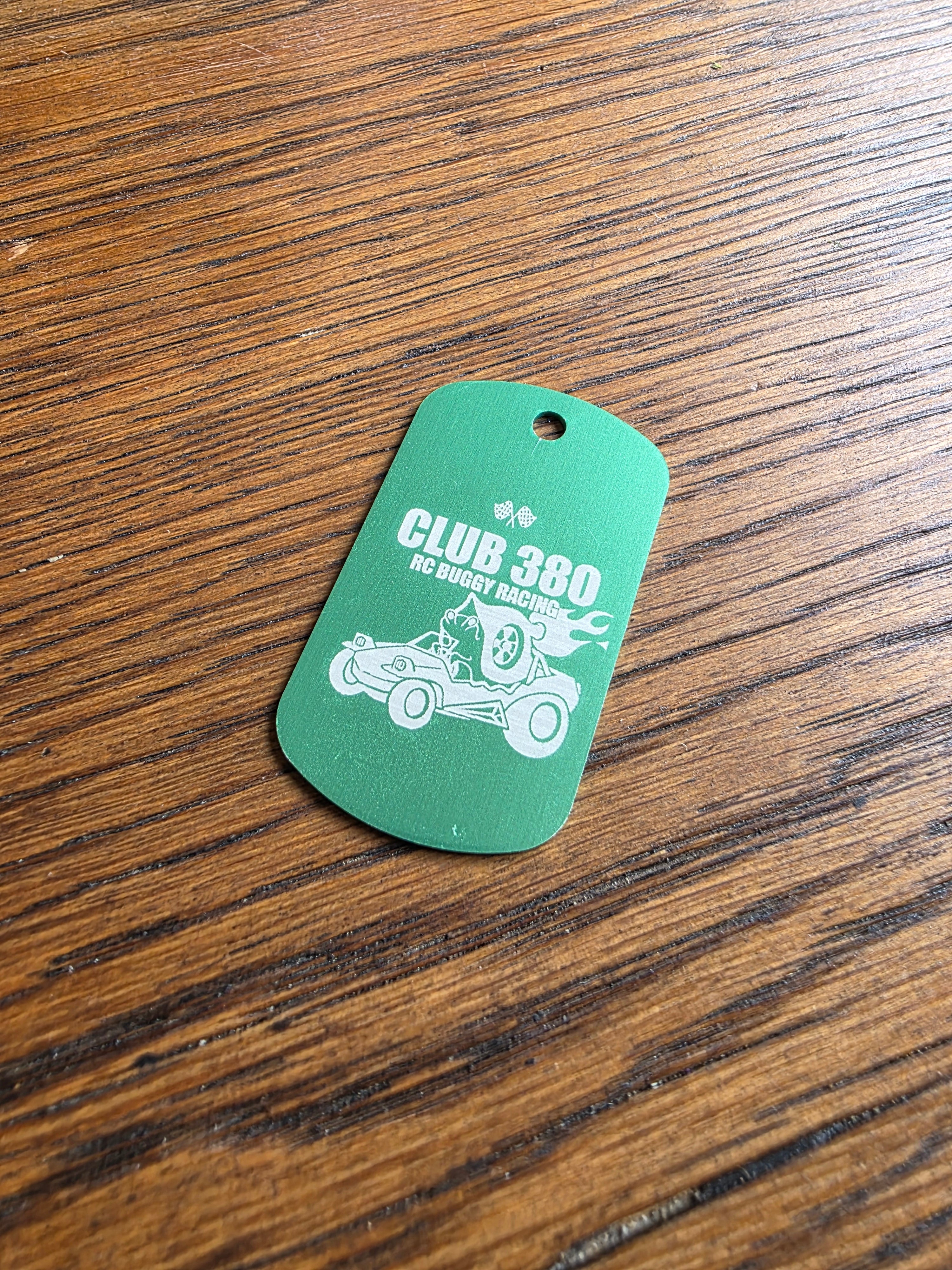 Club 380 Dog Tag - Necklace or keyrings