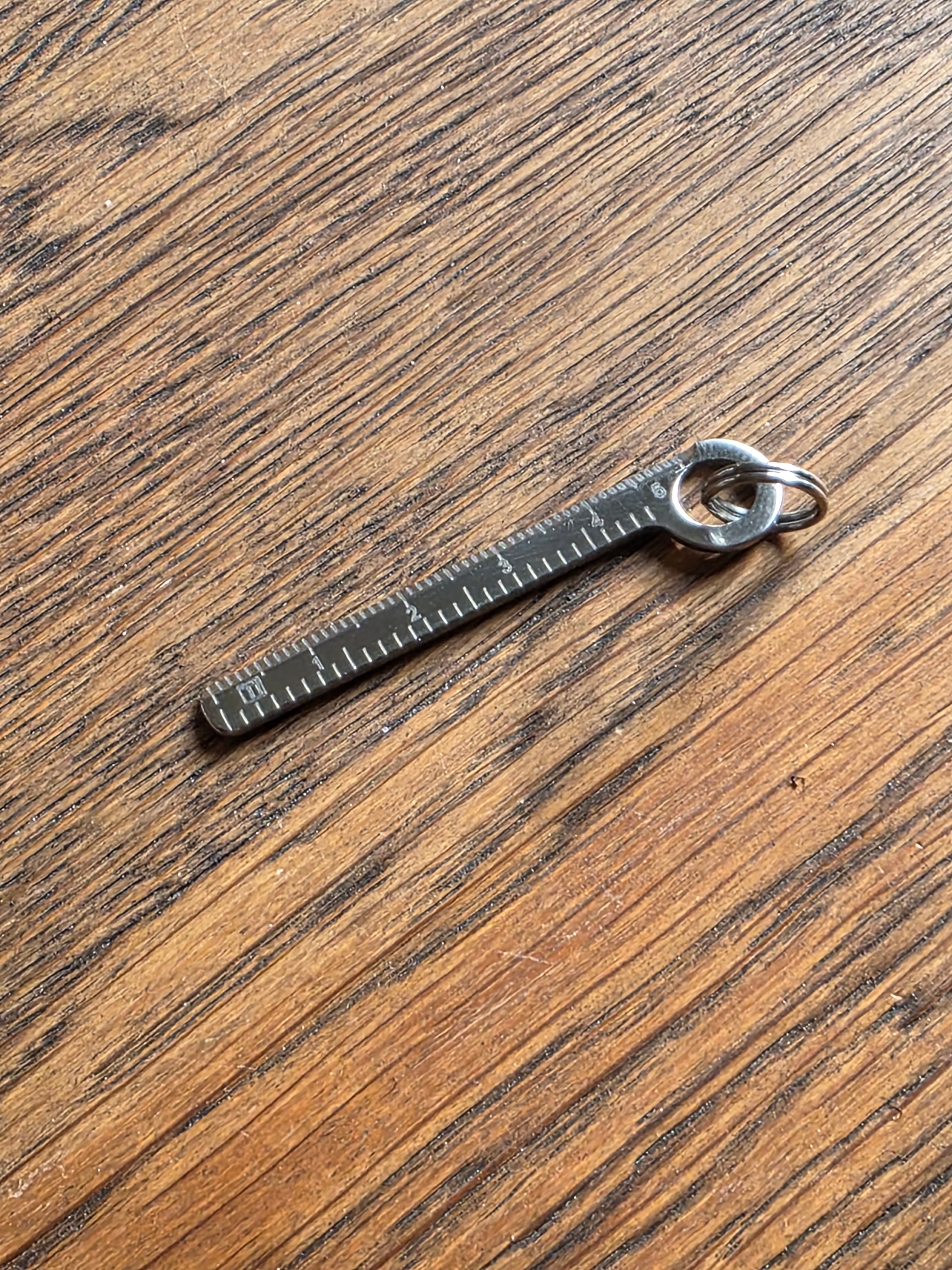 Titanium Rule Keyring - Customizable