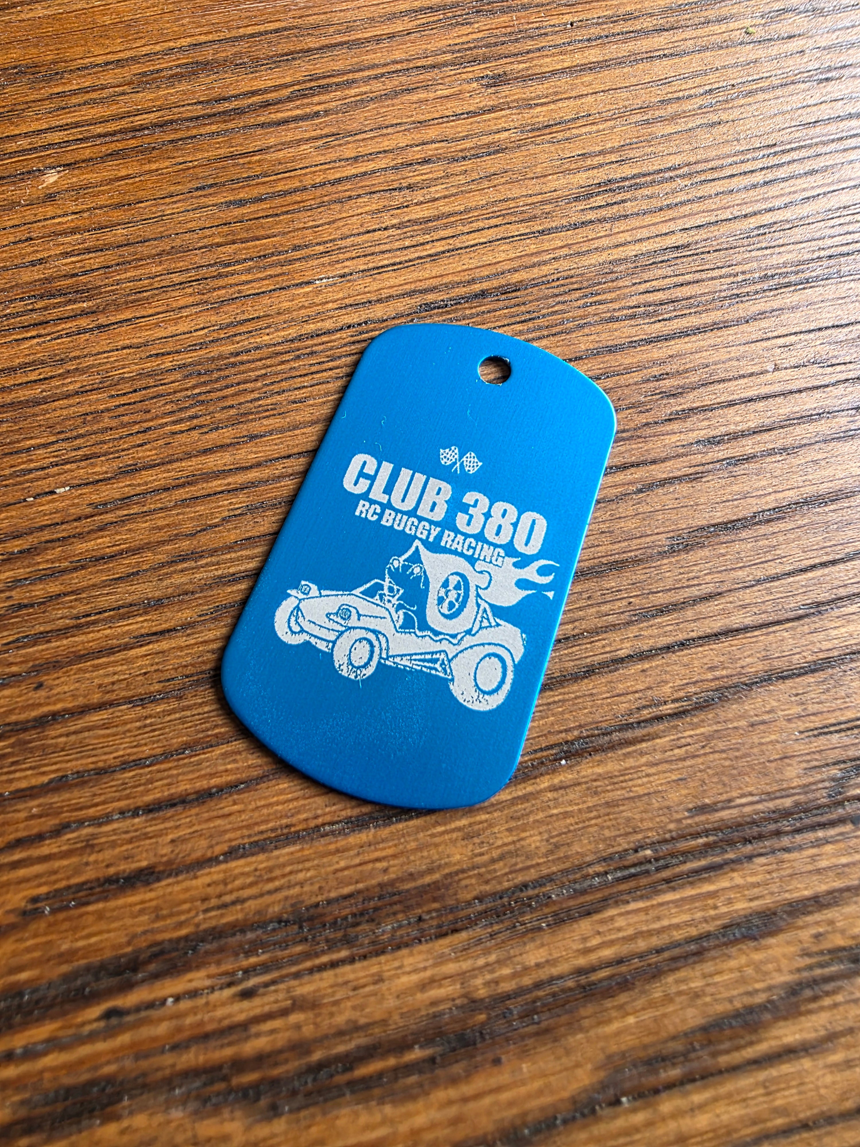 Club 380 Dog Tag - Necklace or keyrings