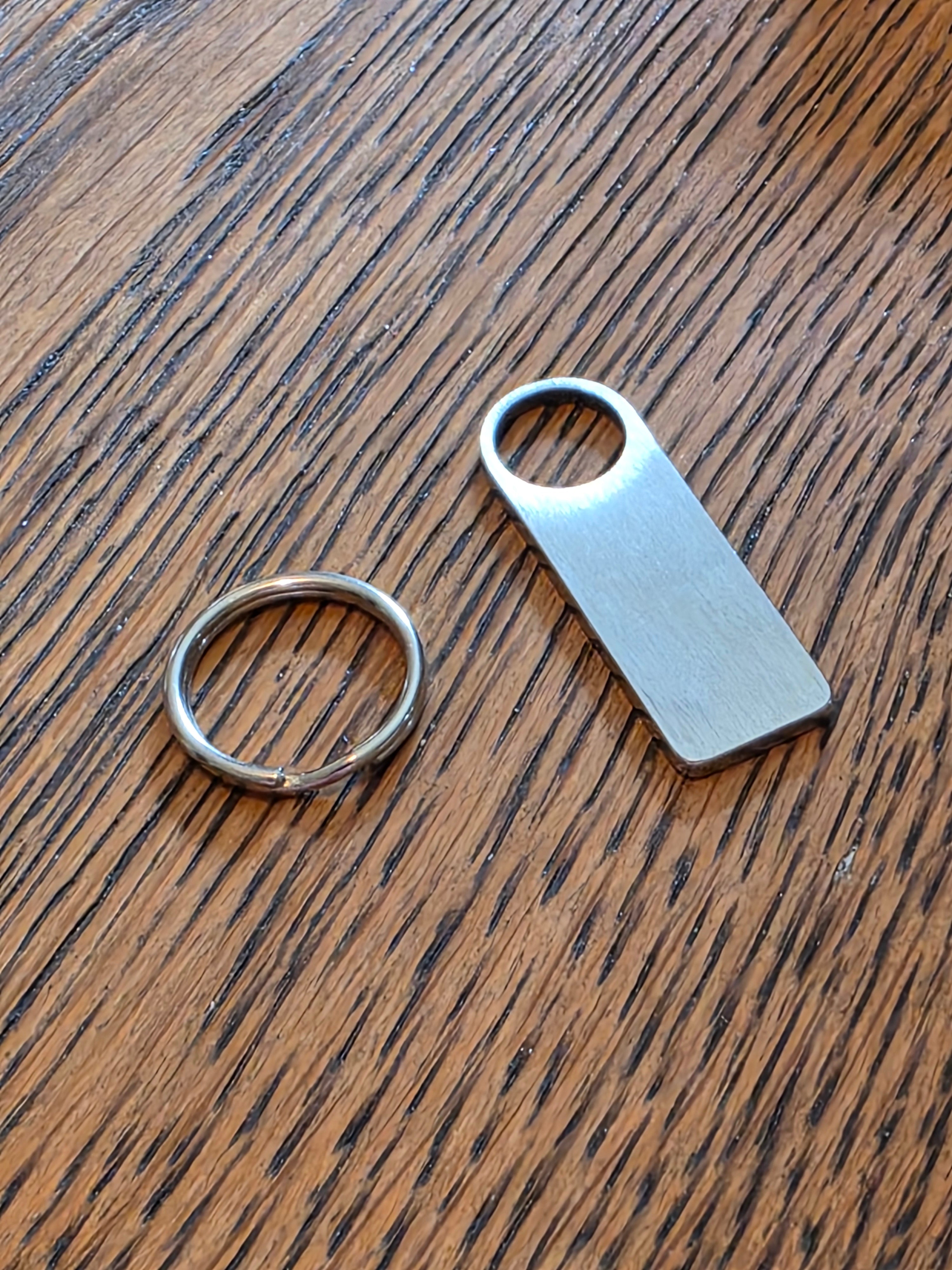 Custom Stainless Tag/Keyring