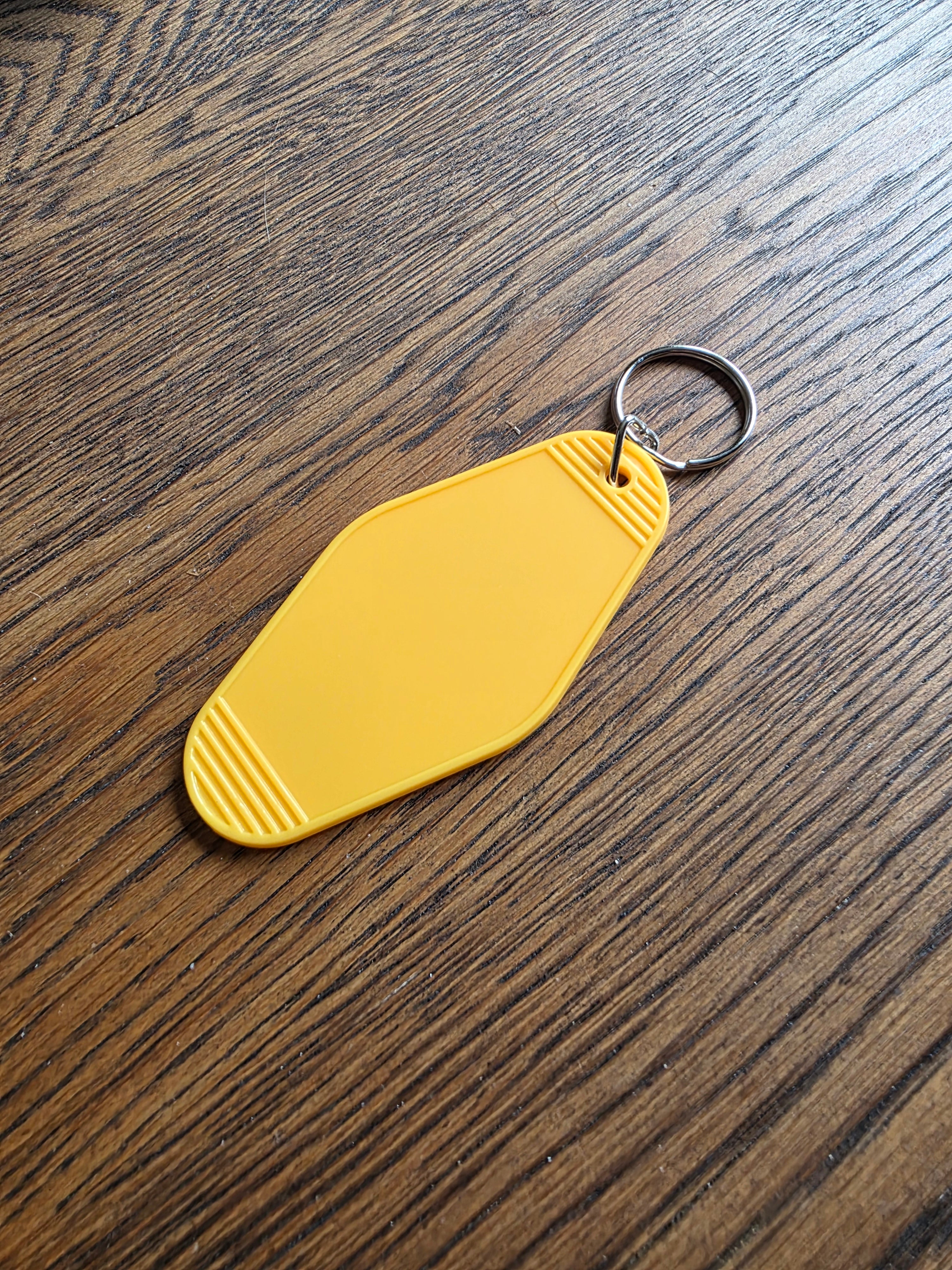 Retro Motel Keyring - Customisable