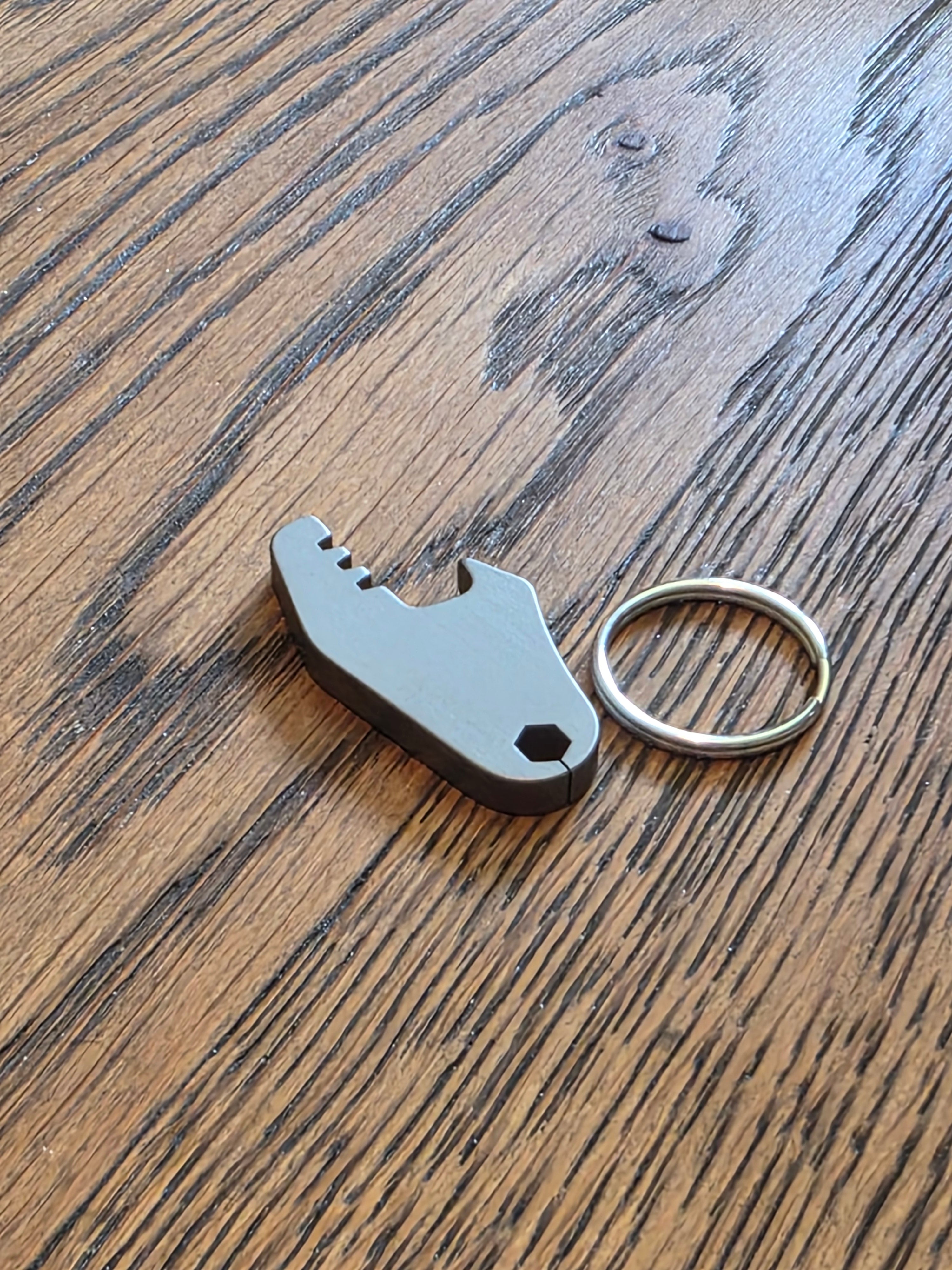 Custom Titanium Mini Bottle Opener